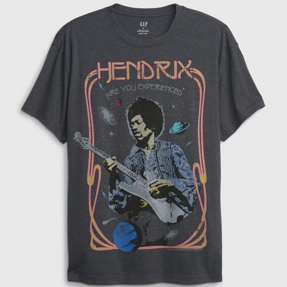 Gap oversized, graphic T shirt, Hendrix - Picture 1 of 3